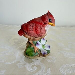 Vintage Andrea by Sadek Baby Cardinal Porcelain Figurine 6350